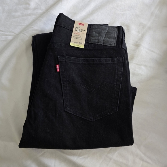 Levis 541 Athletic Taper Jeans Black Big & Tall 32x38 Nwt - Picture 3 of 5